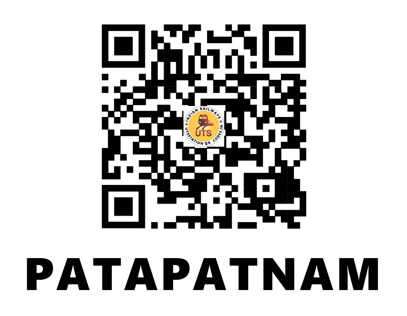 UTS QR Code for PATAPATNAM - PHM - EO (ANDHRA PRADESH)